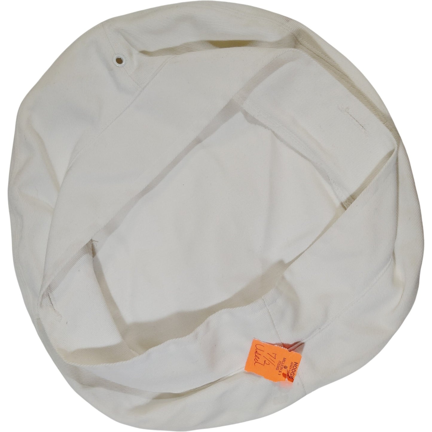 1975 White Service Cap Crown - 7-1/2 - Outdoor Venture Corp - DSA100-75-C-0979