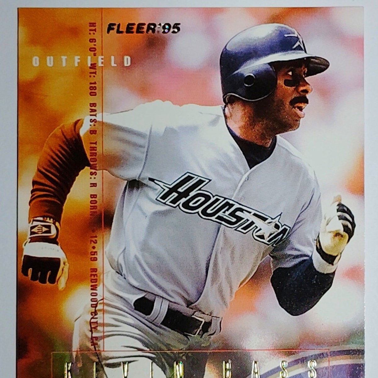 1995 Fleer Kevin Bass Card 452 Houston Astros OF VG/EX