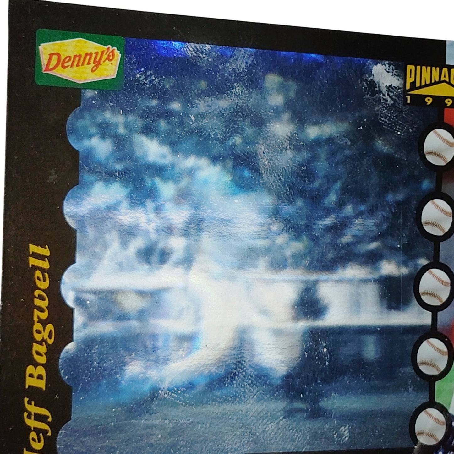 1996 Denny’s Pinnacle Holograms Jeff Bagwell Card #6 Houston Astros 1B VG/EX