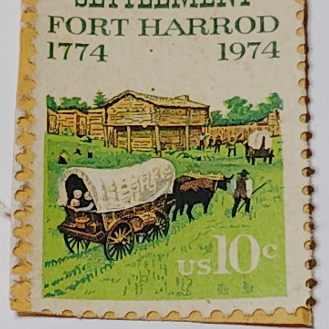 1974 US 10c First Kentucky Settlement Fort Harrod Stamp - Unused USPS