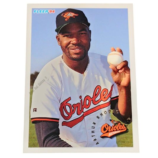 Arthur Rhodes, Baltimore Orioles, #18,  1994 Fleer Baseball Collector's Card