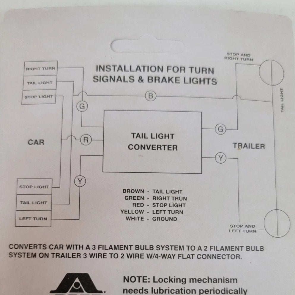 ACAR HDSS 3-to-2 Tail Light Converter, 6A, RV-704-1KS, Trailer/RV Light Adapter
