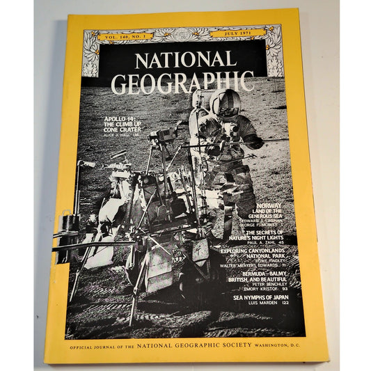 National Geographic Magazine – July 1971, Apollo 14, Canyonlands, Norway