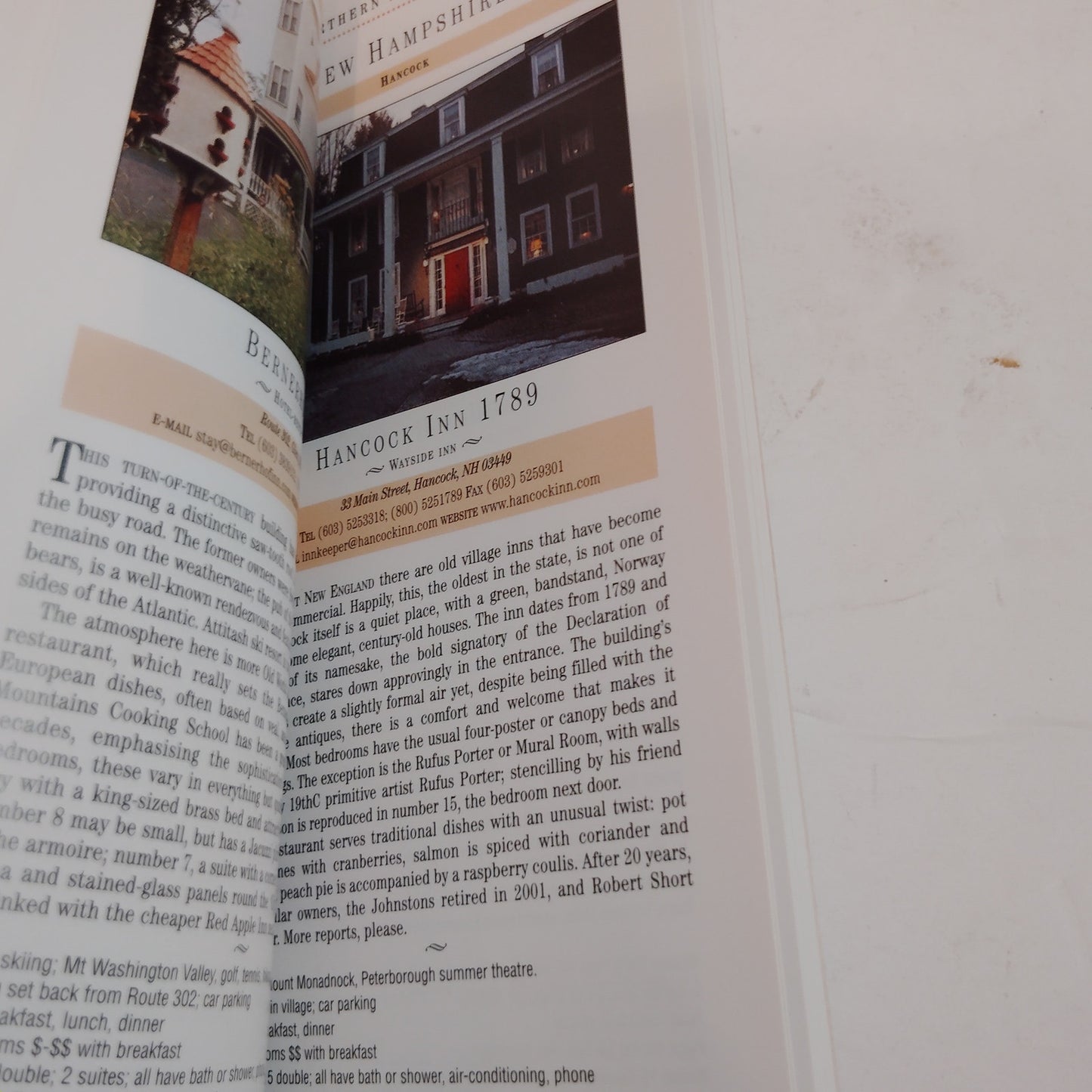 Charming Small Hotels New England NYC 2005 PB LN 2nd Ed Travel Lodging Guide