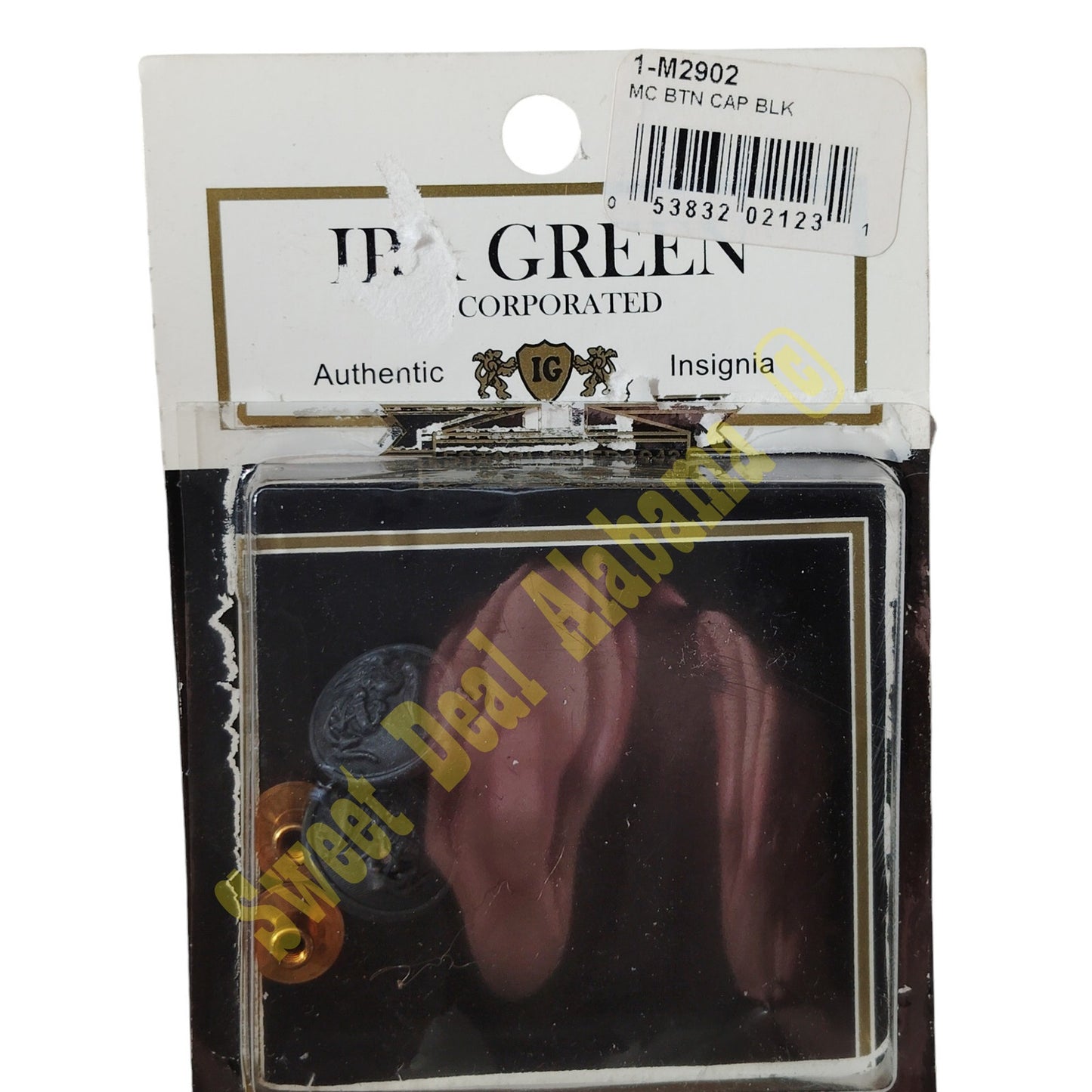 2-PK USMC Cap Screw-On Buttons, 27 Ligne (5/8"D), Matte Black, Ira Green Inc.