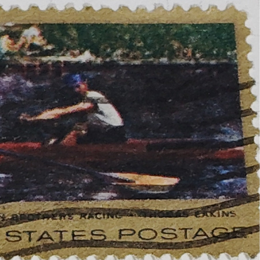 1967 Scott #1335 – 5¢ Biglin Brothers Racing / Thomas Eakins – Canceled