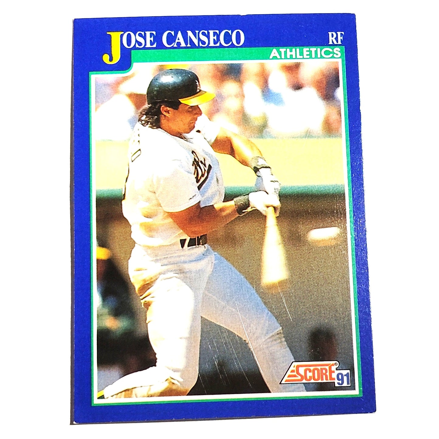 1991 Score Jose Canseco #1 Oakland Athletics Outfielder MLB Baseball Card NM