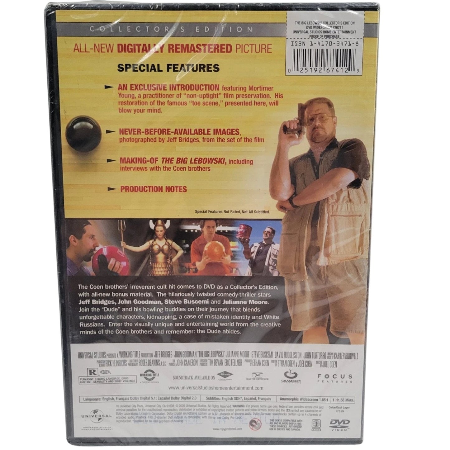 The Big Lebowski (1998) [DVD -2021] Jeff Bridges John Goodman Joel Coen