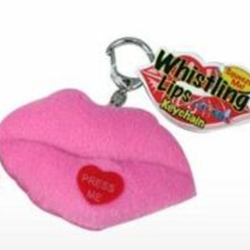 2005 Novelty Whistling Lips Keychain (Still Whistles TOO!)