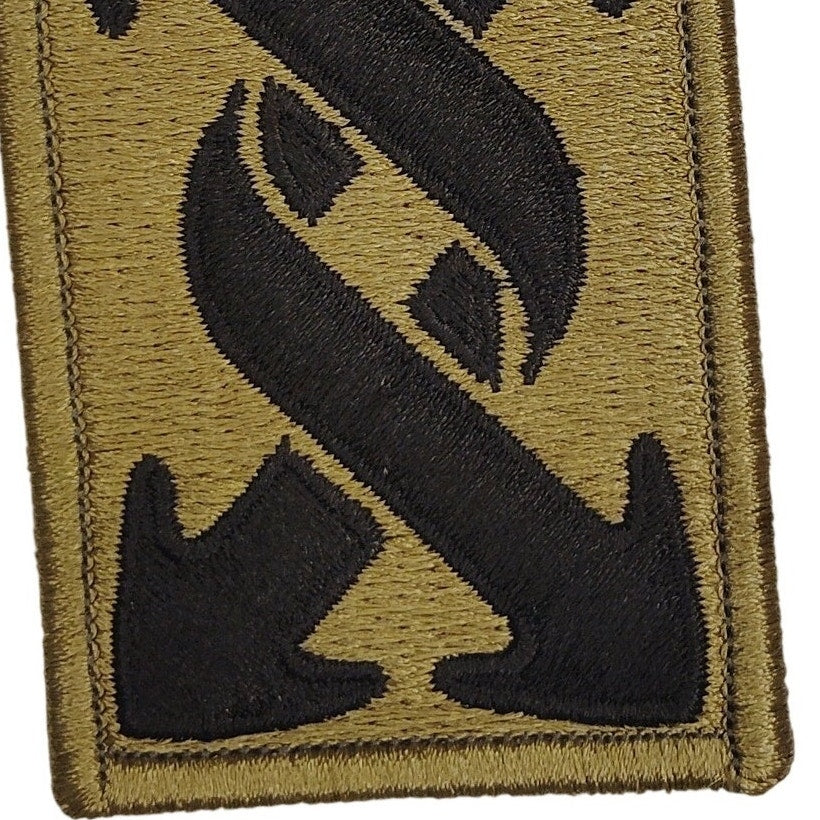US Army 143rd Sustainment Command Patch OCP Scorpion Hook Back 3" × 2"