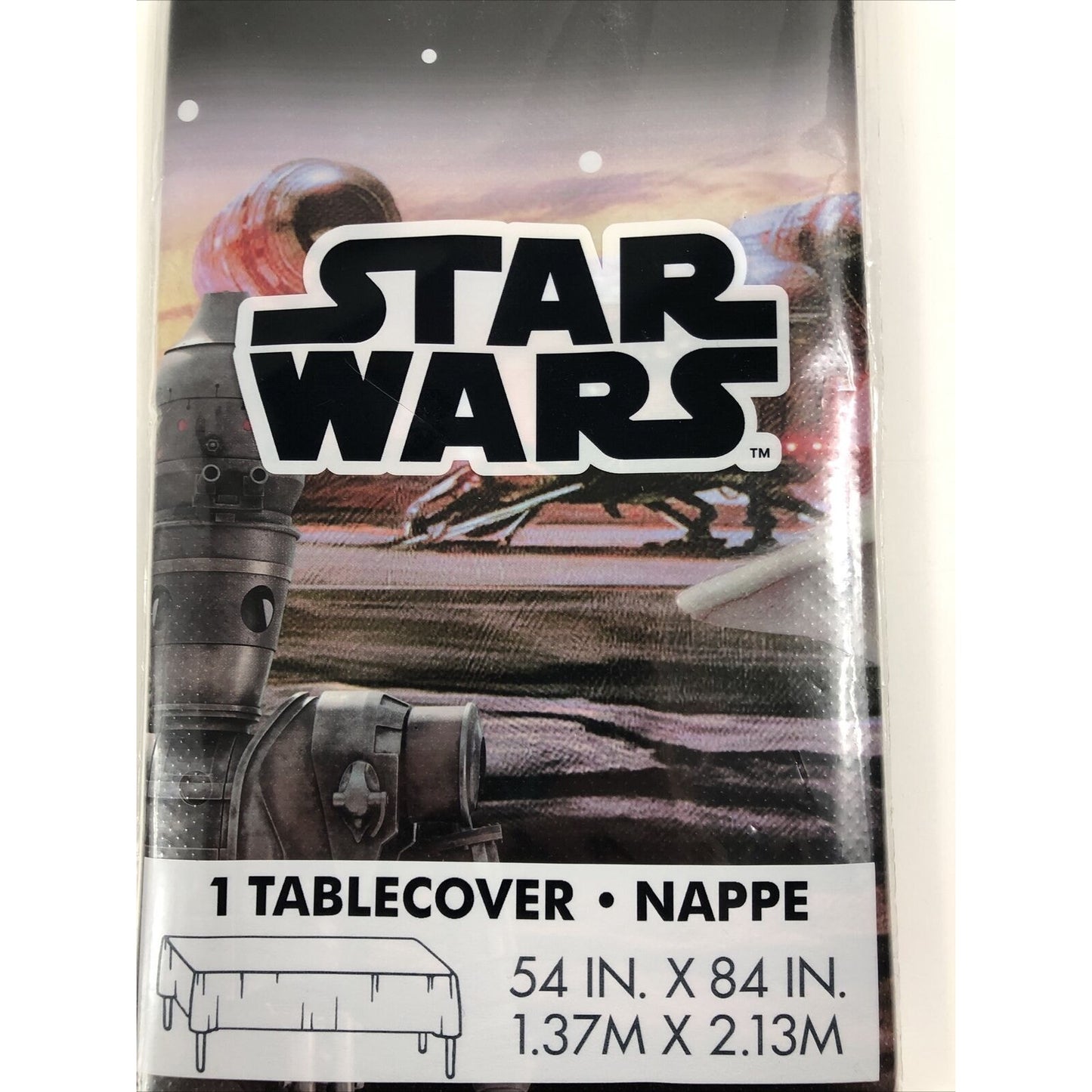 Star Wars Mandalorian Baby Yoda Party Table Cover 54×84 in Disposable