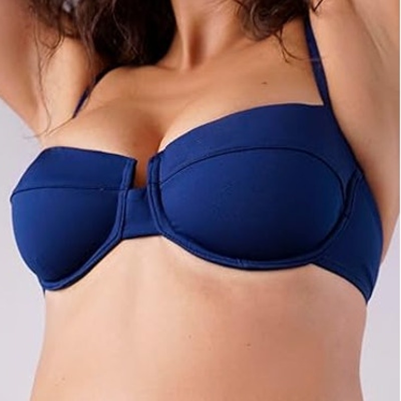 Liberty & Justice Women’s Asatu Underwire Bikini Top – Navy Blue – XL – NWT