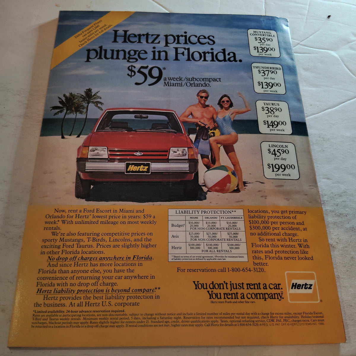 Delta SKY Mag - February 1987 - Hockey, Florida, Dick Sheridan, Film Festivals