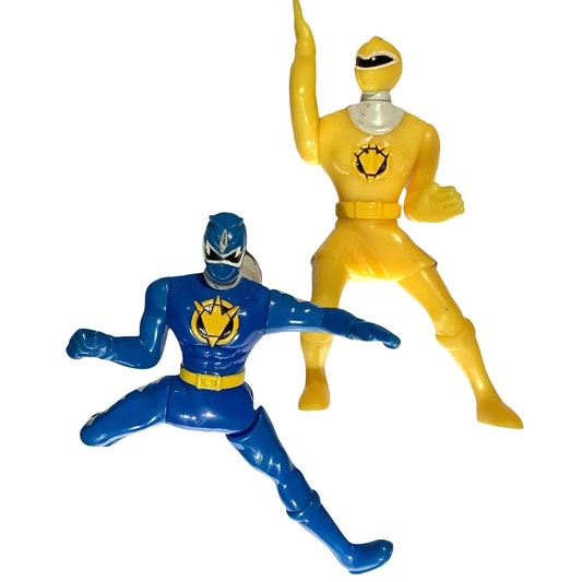 Blue and Yellow Power Rangers Dino Thunder Interacting, 2004, McDonald's Premium