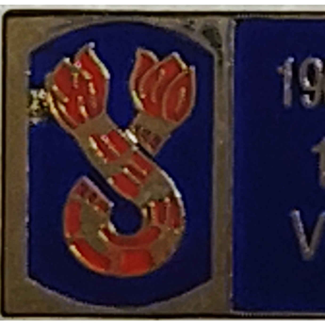 196th Infantry Brigade Vietnam Veteran Novelty Hat Lapel Pin, 1"W × 1/2"H