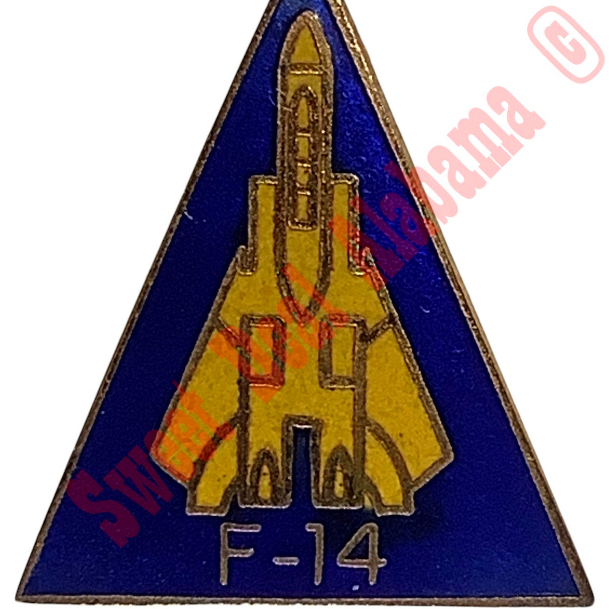 Navy F-14 Tomcat Topgun Hat, Lapel, or Tie Pin 1"H x 7/8"W