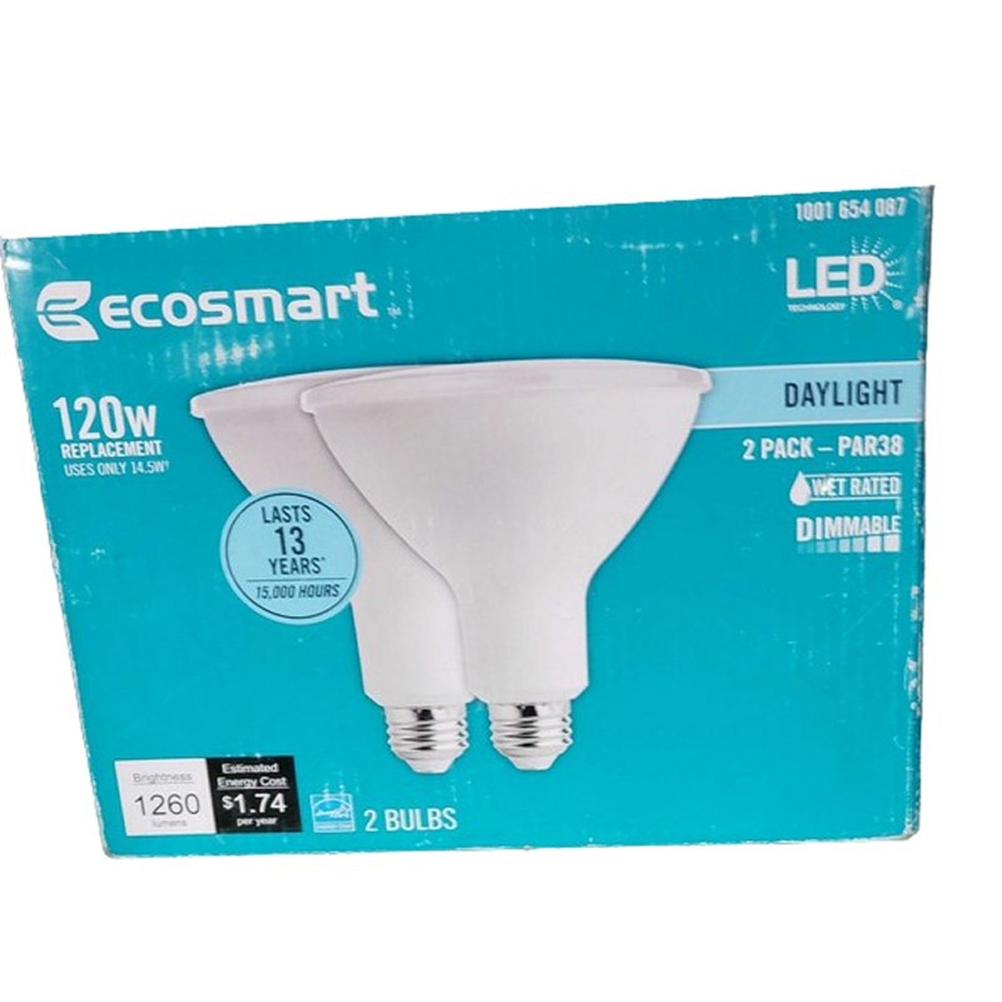 14.5W / 120W PAR38 Dimmable Energy Star Flood LED Light Bulb Daylight (2-Pk)