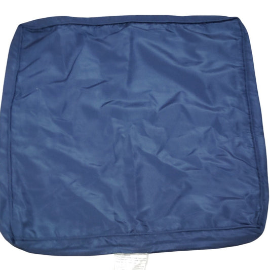 Outdoor Chair Cushion Slipcover – 24"W×24"D×3"H | Dark Blue | Hidden Zipper