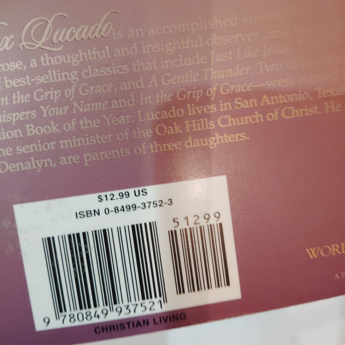 The Applause of Heaven by Max Lucado - 1999 Paperback Edition - LN Condition
