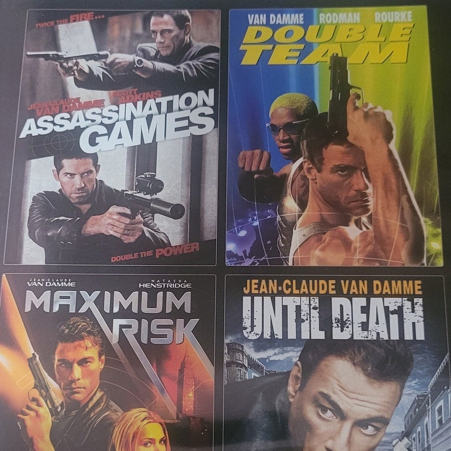 4 Action Films DVD - Assassination Games, Double Team, Maximum Risk, Until Death