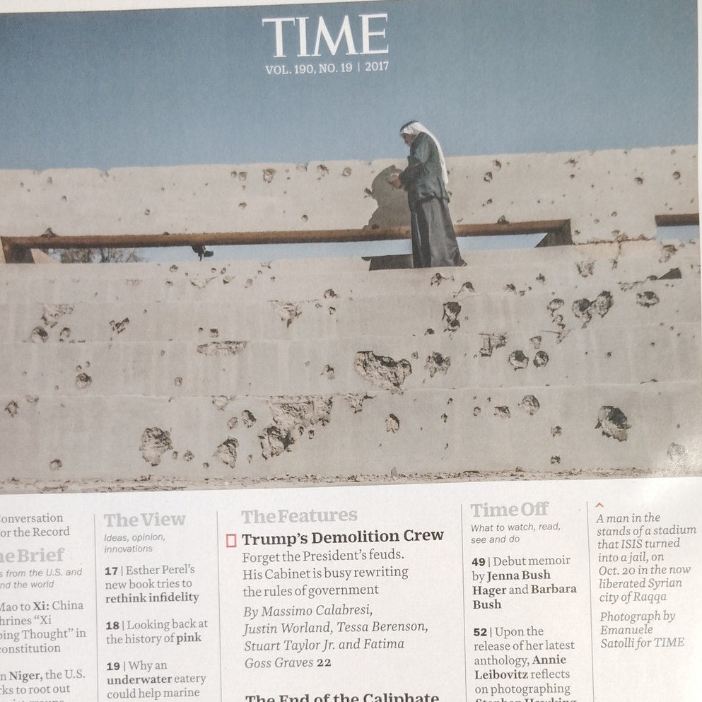 TIME Magazine November 6, 2017 Wrecking Crew Trump Cabinet Back Issue