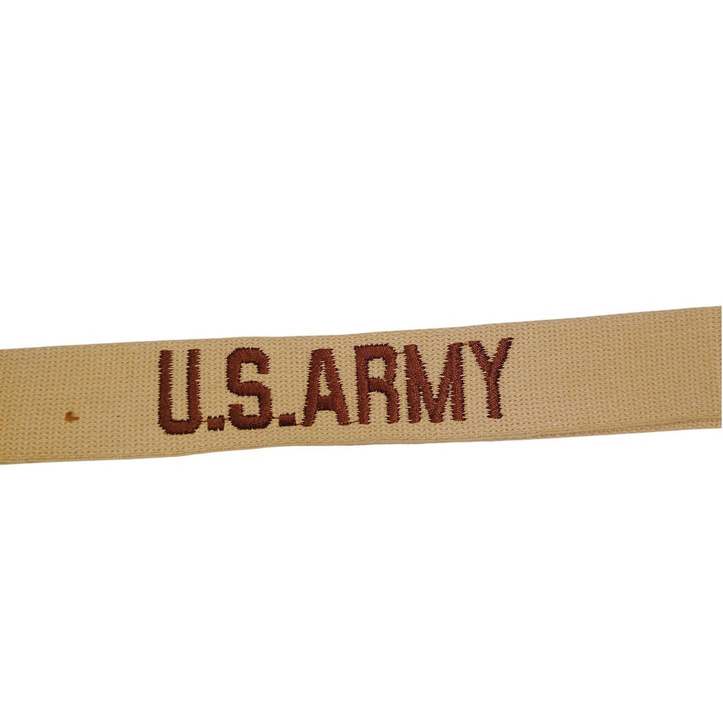 Brown Embroidered on Tan. Desert "U.S. Army" Uniform Name Tape 9" x 1" Sew-On