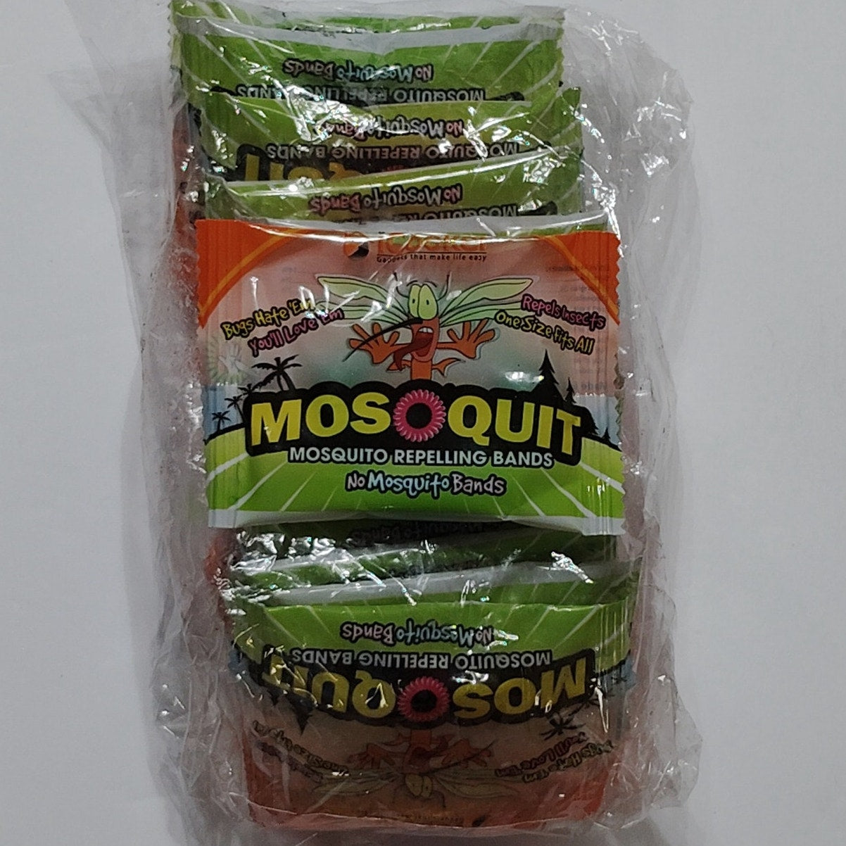 13 Pk Mosquito Repellent Bracelets, Individually Wrapped DEET‑Free Bands