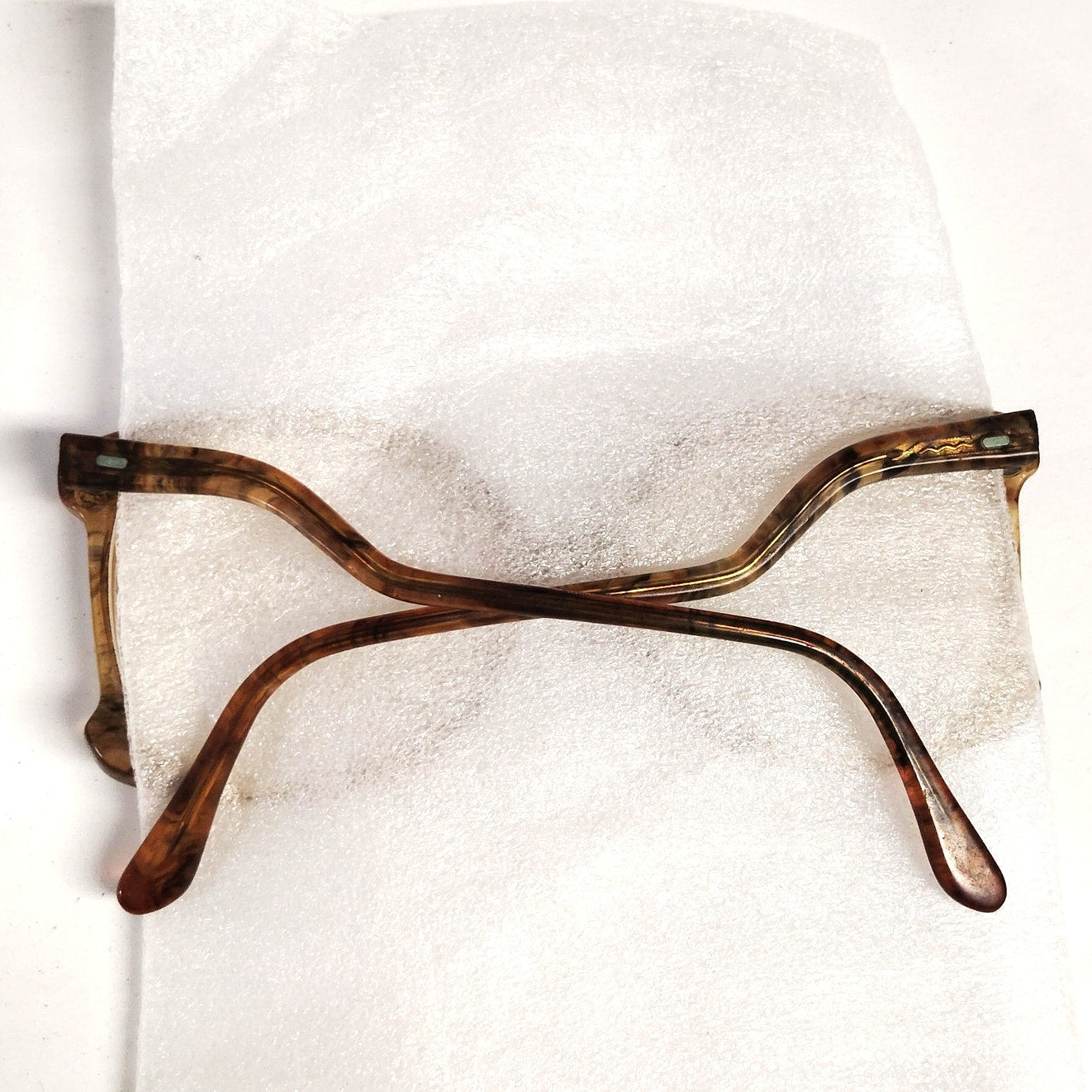 VTG Farah 4160 Oversized Amber Demi‑Tortoiseshell Eyeglass Frames Hong Kong