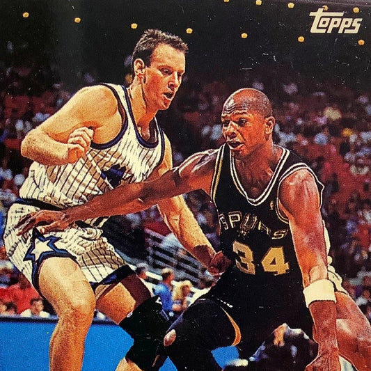 Terry Cummings, San Antonio Spurs, 1993 Topps Collector's Card 273, EXC