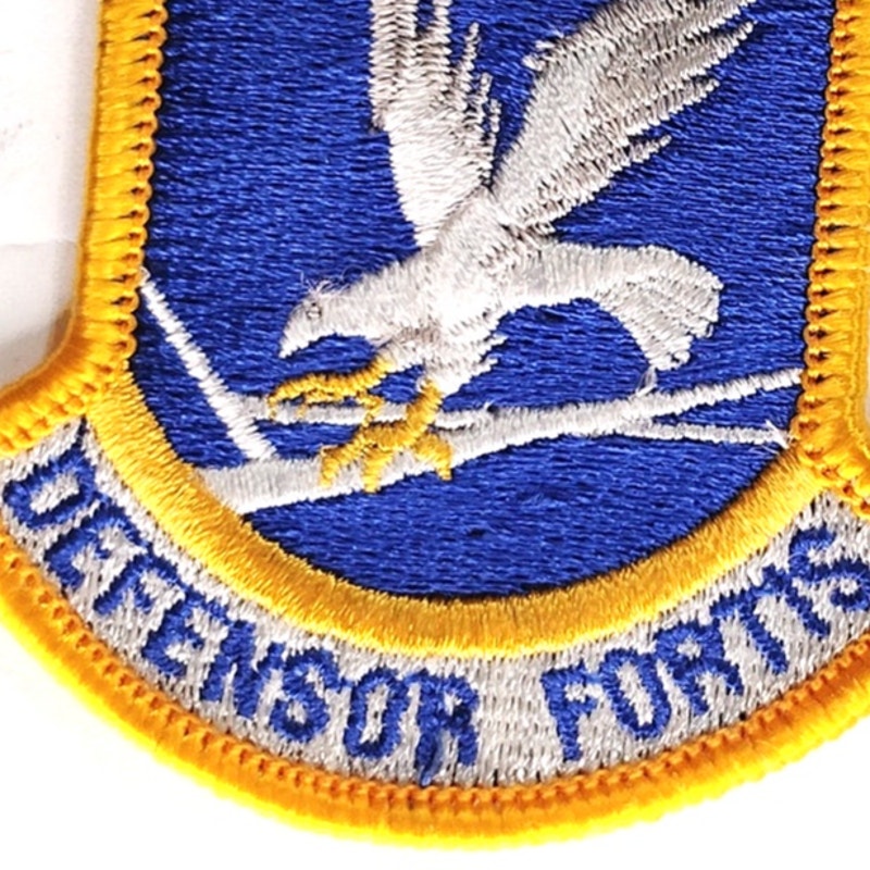 USAF Security Forces Defensor Fortis Patch, Beret Flash 2‑1/4" × 2‑3/8" Sew‑On
