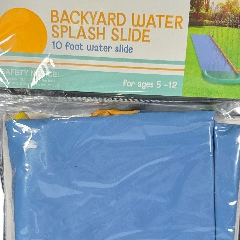 Backyard Water Splash Slide – 10 ft Outdoor Kids Water Slide, Ages 5–12