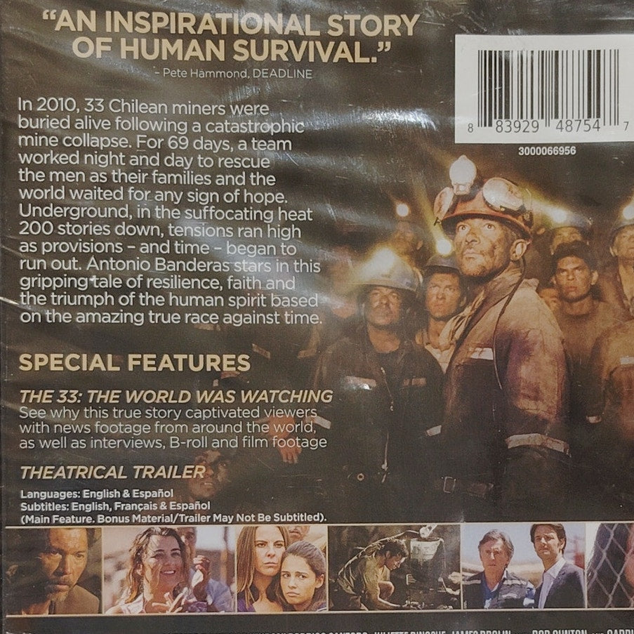 The 33 (DVD, 2015) – Drama Based on True Events A. Banderas & Juliette Binoche