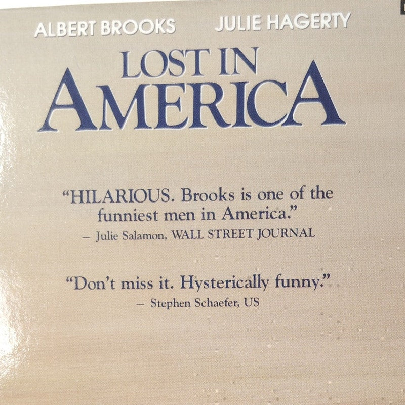 Lost in America VHS 1985 Albert Brooks Julie Hagerty Comedy Warner