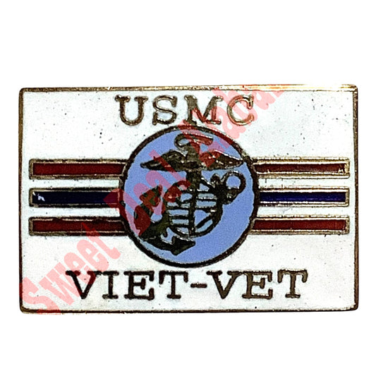 USMC Viet-Vet - Hat, Lapel Pin 5/8"H x 1"W