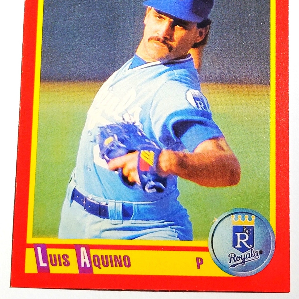 1990 Score Luis Aquino #432 Kansas City Royals Pitcher MLB Baseball EX