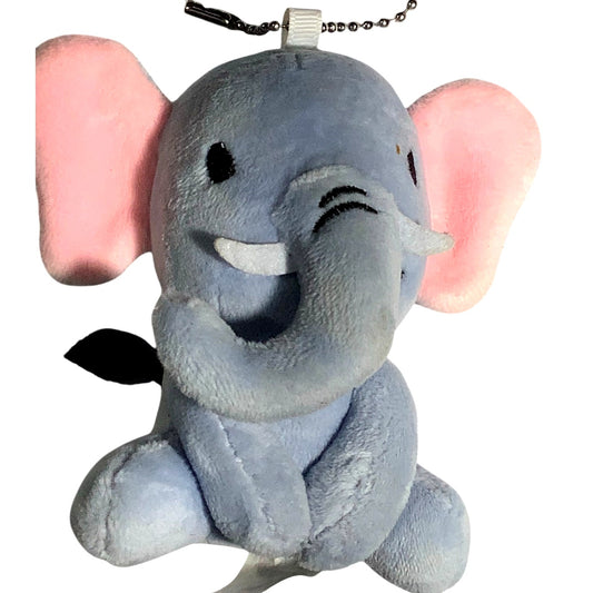 Elephant Plush Toy Cartoon Animal Pendant Keychain, Backpack, or Hang in Car