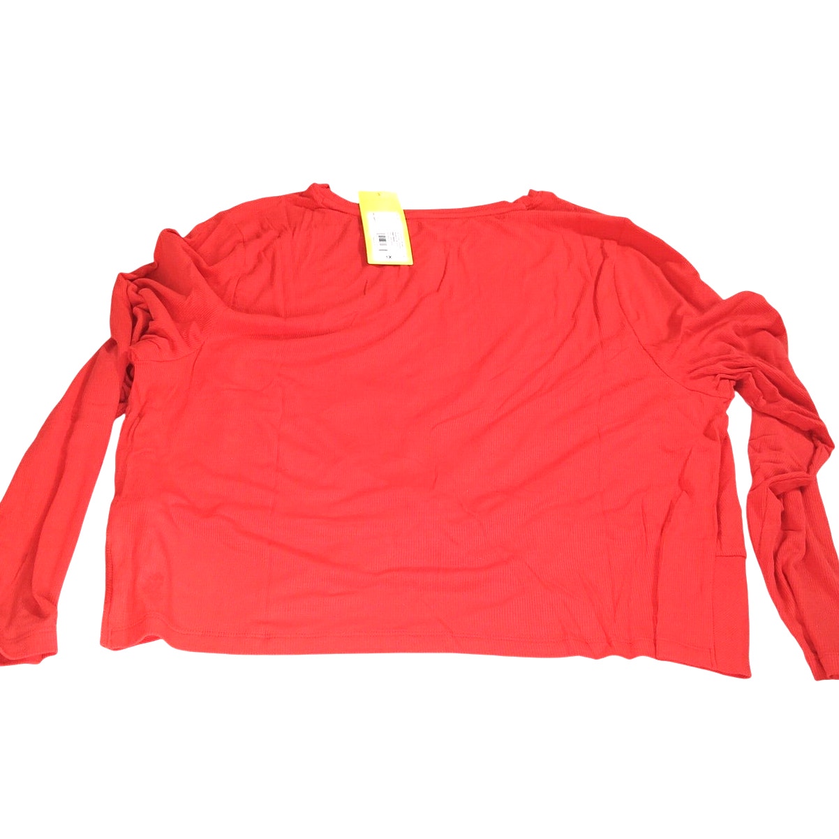 All in Motion Women’s Twist Front Long Sleeve Top Red 1X