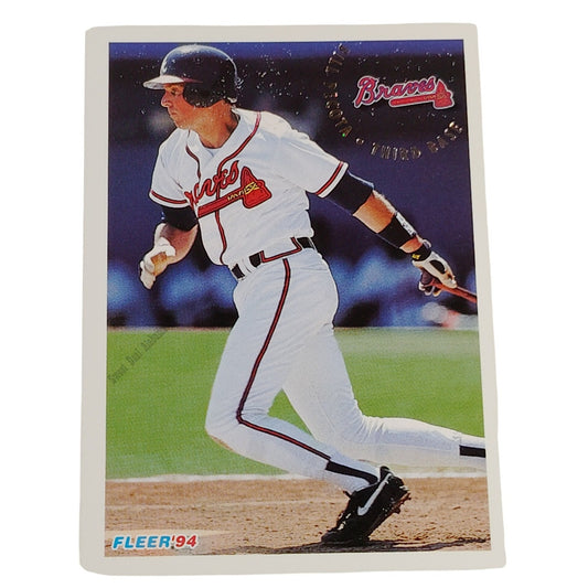 Bill Pecota, Atlanta Braves, #371, 1994 Fleer Baseball Collector's Card