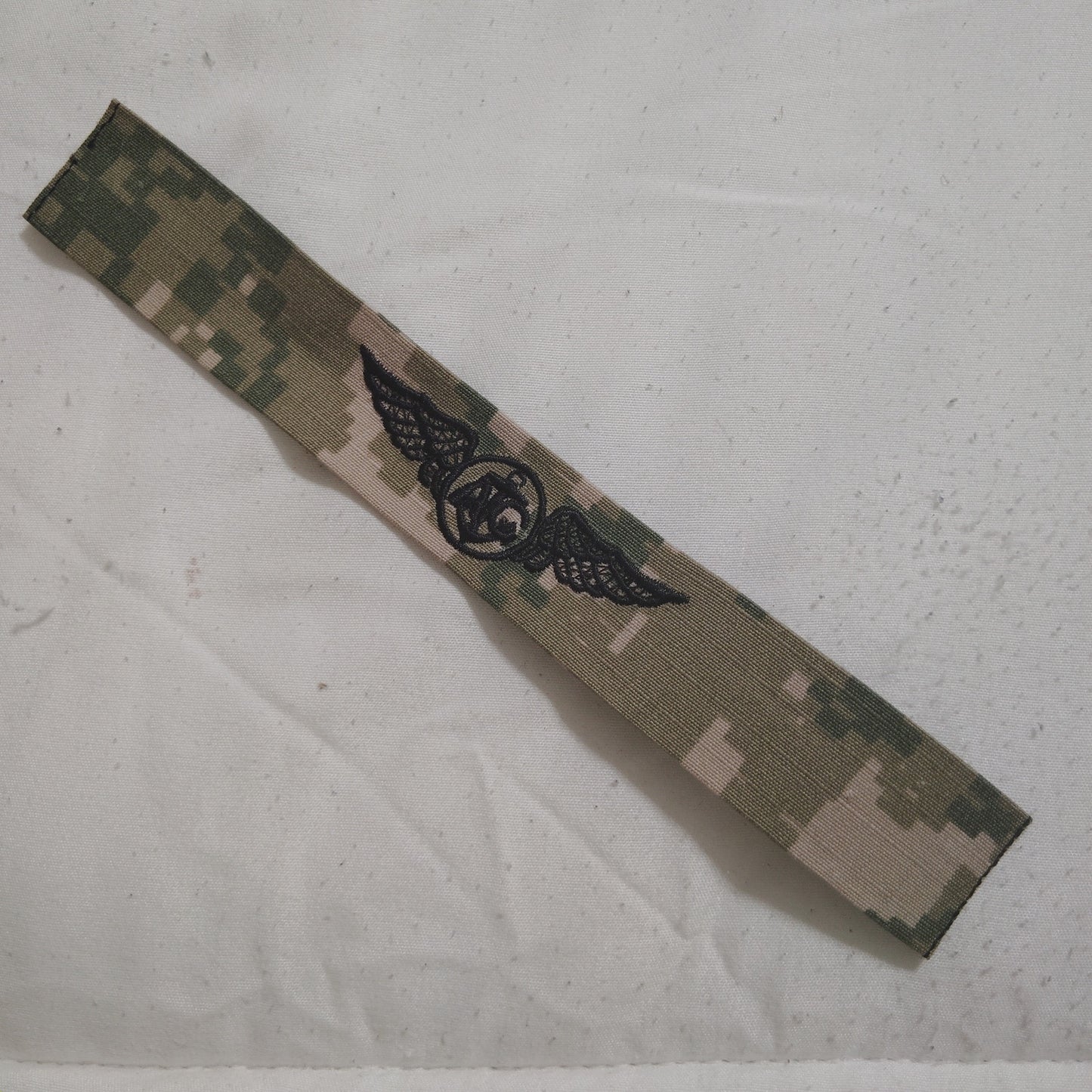 US Navy Naval Aircrew NAC Tape – NWU Type III – 7.5" × 1" TE Sew‑On Novelty Tape