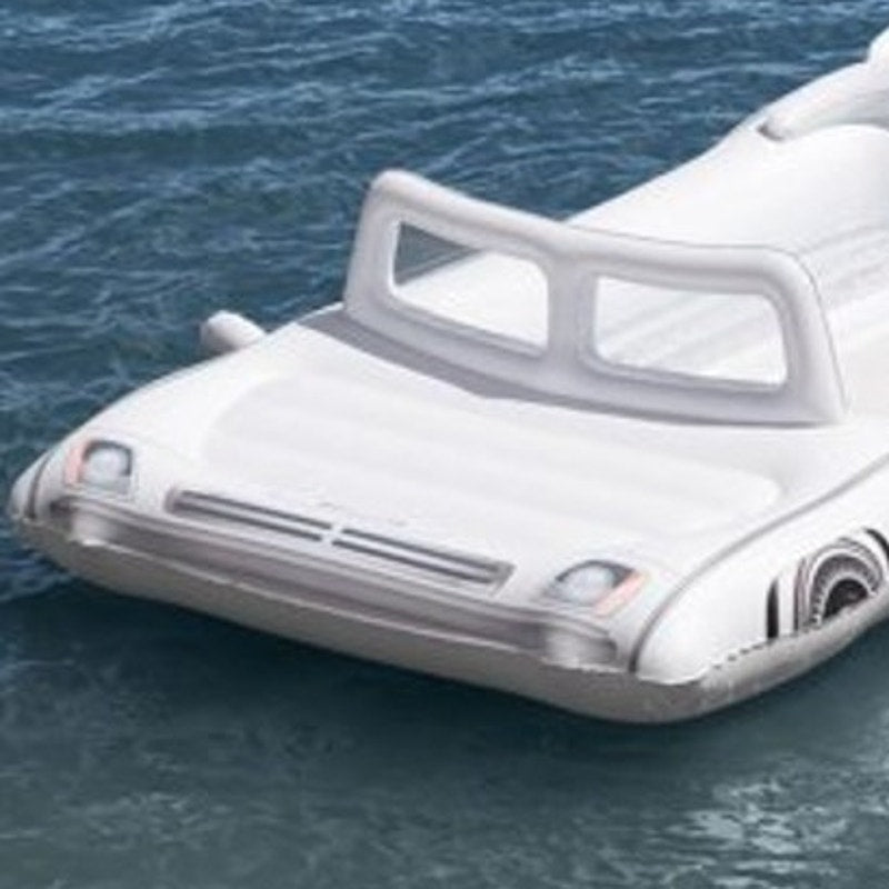 Member's Mark Inflatable Convertible Cruiser – White – 6-Person Float – 8' Wide