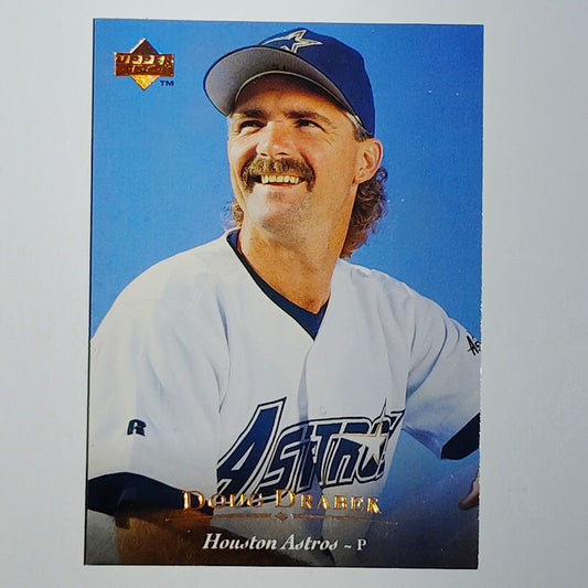 1995 Upper Deck Doug Drabek #26 Houston Astros Pitcher Portrait Shot VG/EX