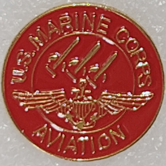 Marine Corps Aviation Wing Emblem Novelty Hat/Lapel/Brooch Pin, Enamel Metal