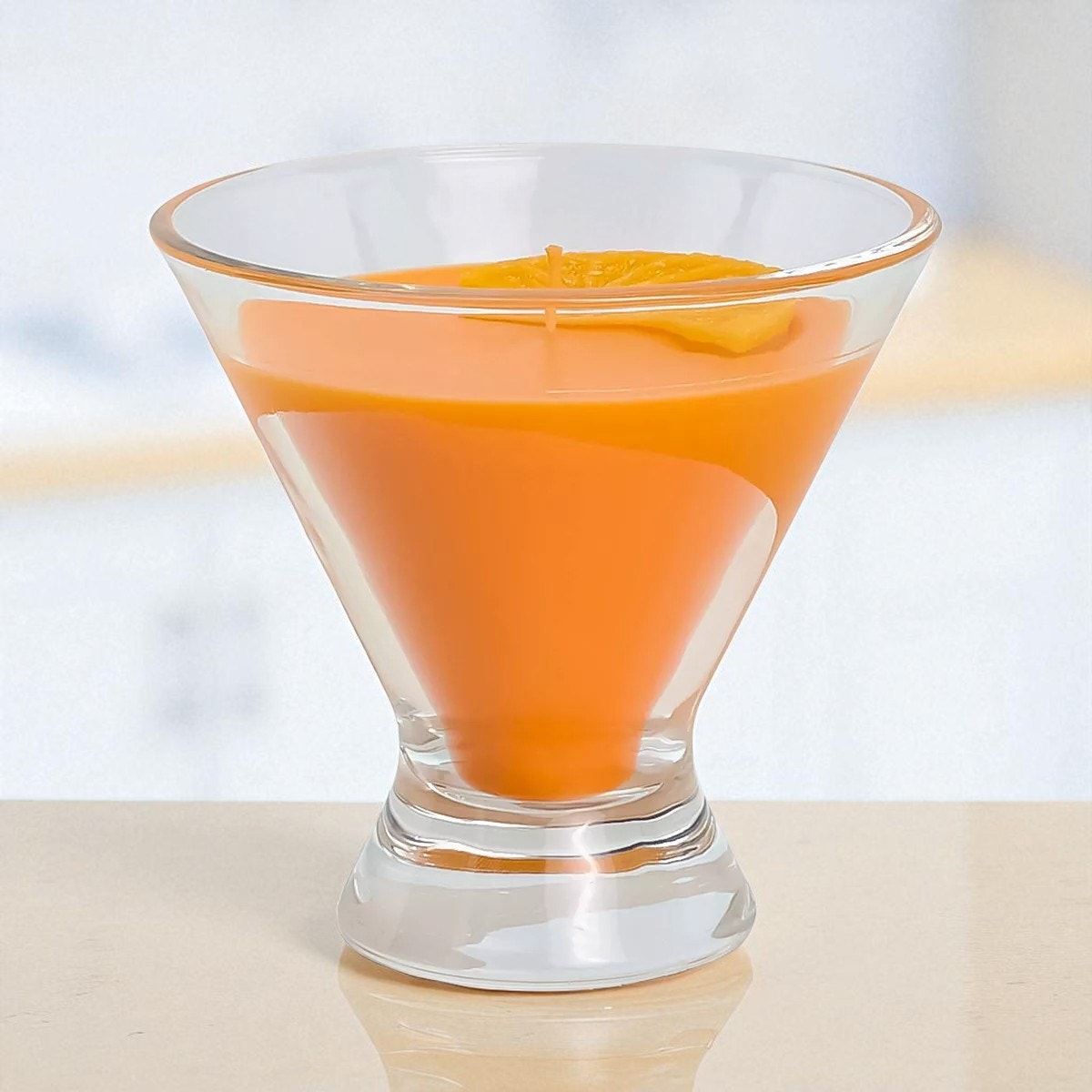 2-PK - 5oz Cocktail Glass Candles – Al Fresco Spritz – Citrus Floral Scent