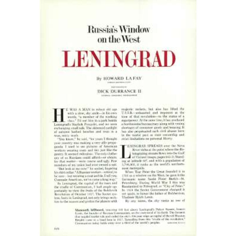 National Geographic Magazine May 1971, Leningrad, Mexico Border, Channel Islands