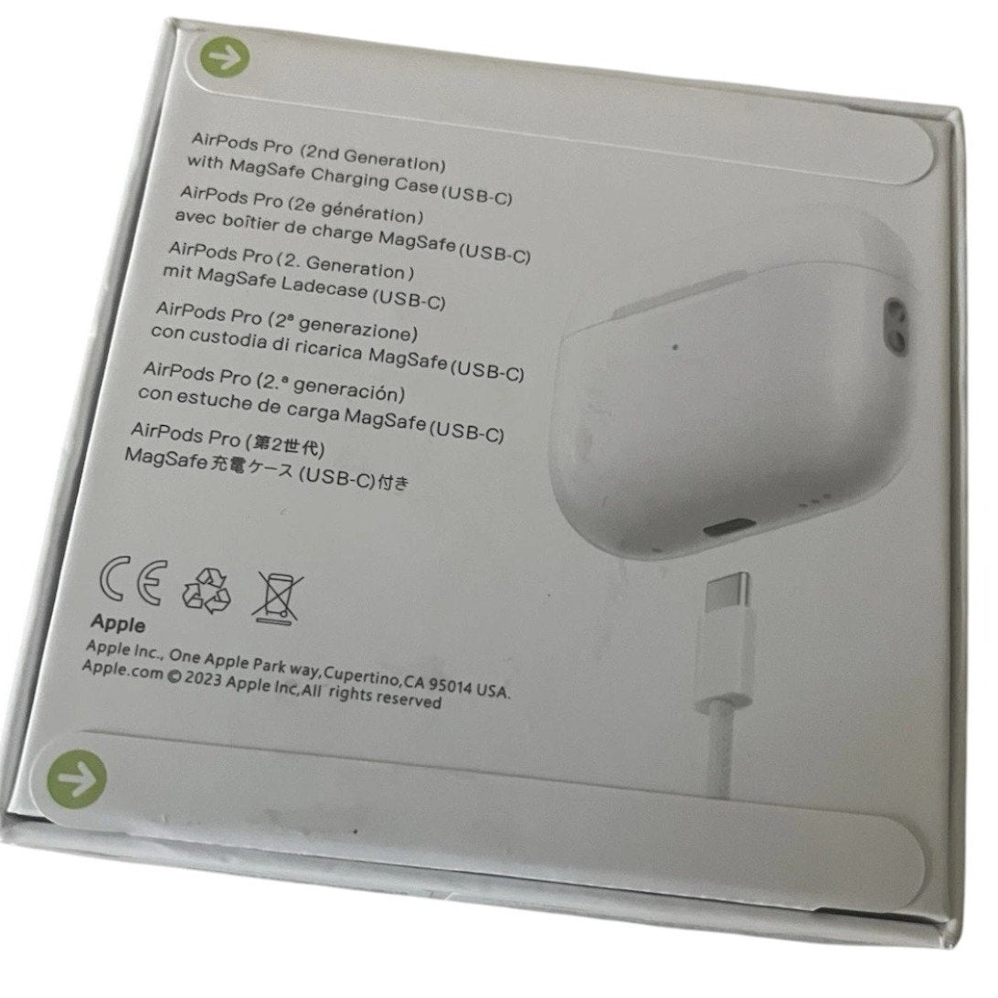 Apple MTJV3AM-A AirPods Pro Wireless Earbuds 2nd Generation with USB-C MagSafe Charging Case – White