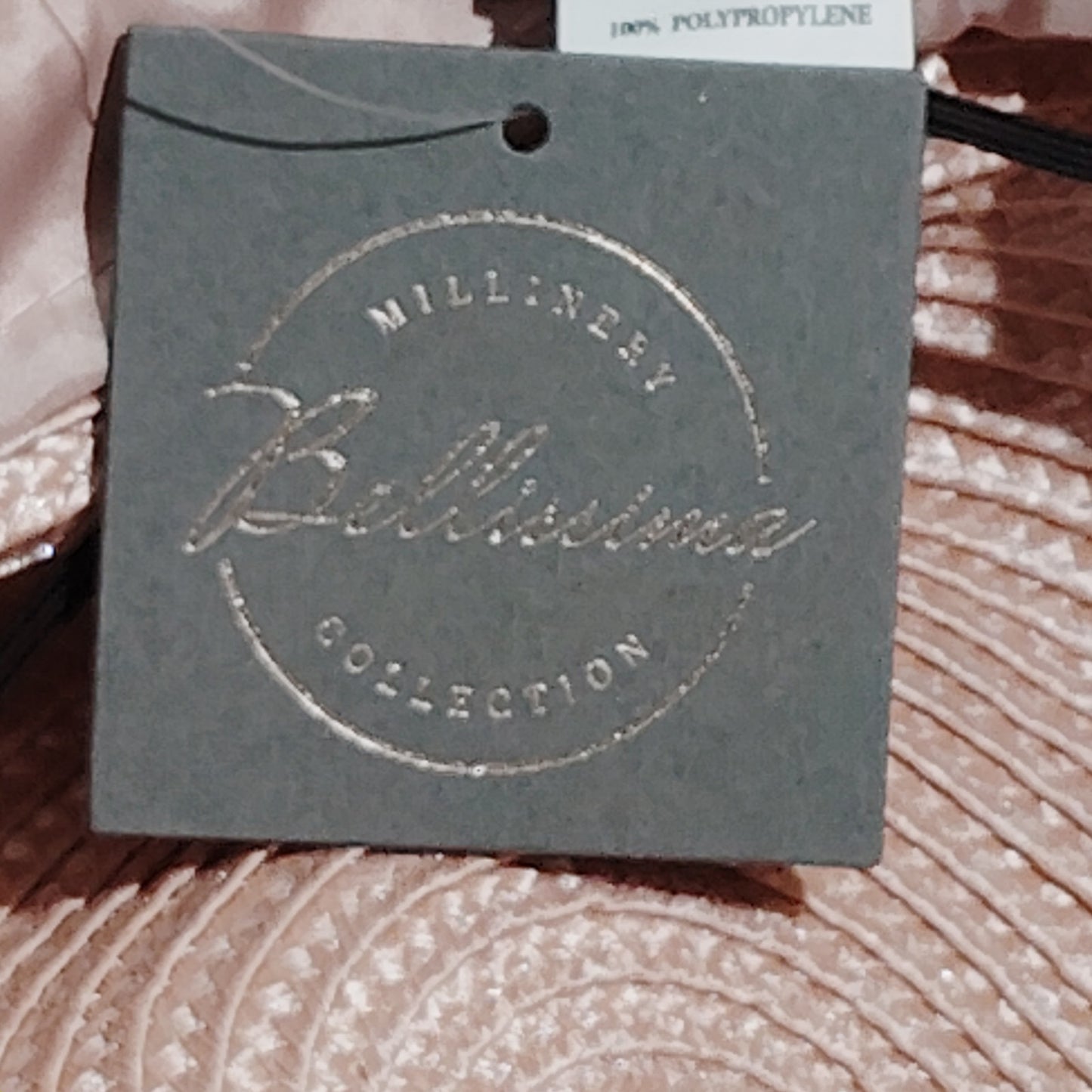 Bellissima Women’s Pink Derby Dress Hat, OS, Polypropylene, Needs Reshaping, NWT