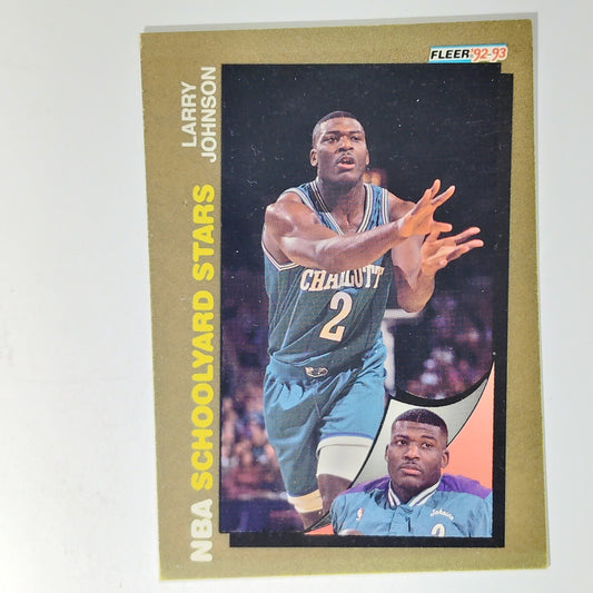 1992–93 Fleer Larry Johnson #259 – Schoolyard Stars, Charlotte Hornets – Forward