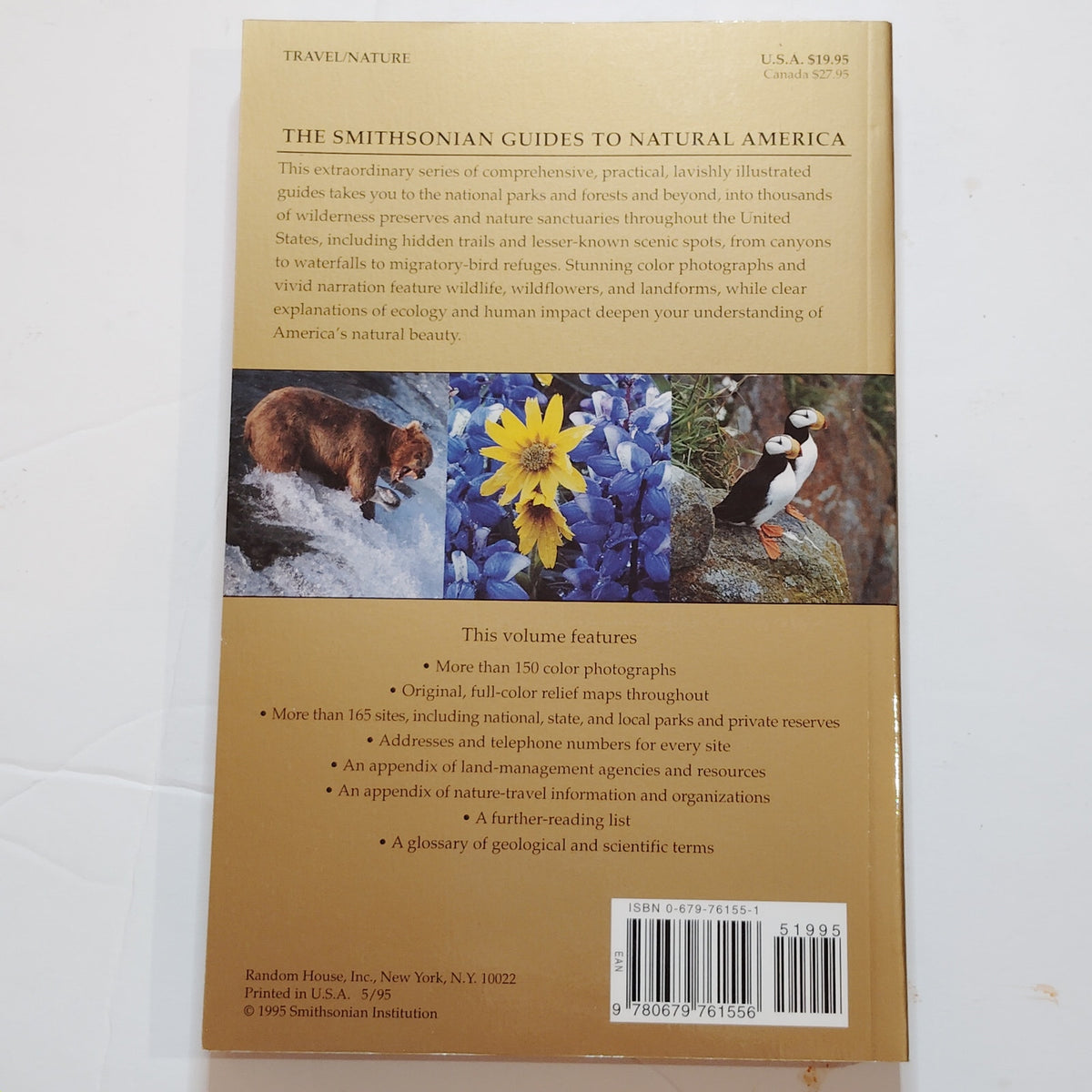 Smithsonian Guides Natural America Pacific Hawaii & Alaska Softcover - LN 1995