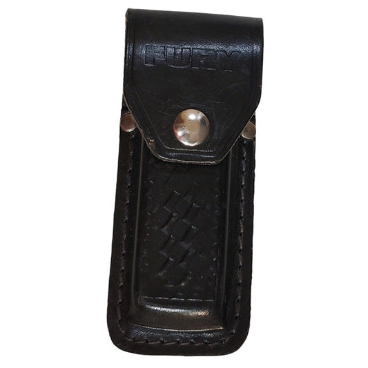 Vintage Fury Leather Knife Sheath – 4″ Blade Fit, 5-1/2″ Overall Height