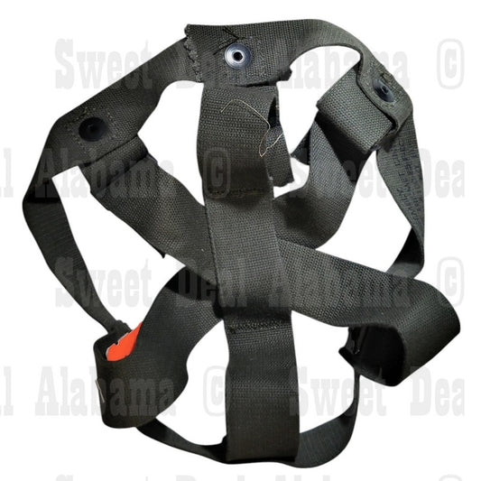 USGI M1 Helmet Liner Suspension, 60s-80s Eras, OD Cotton Webbing